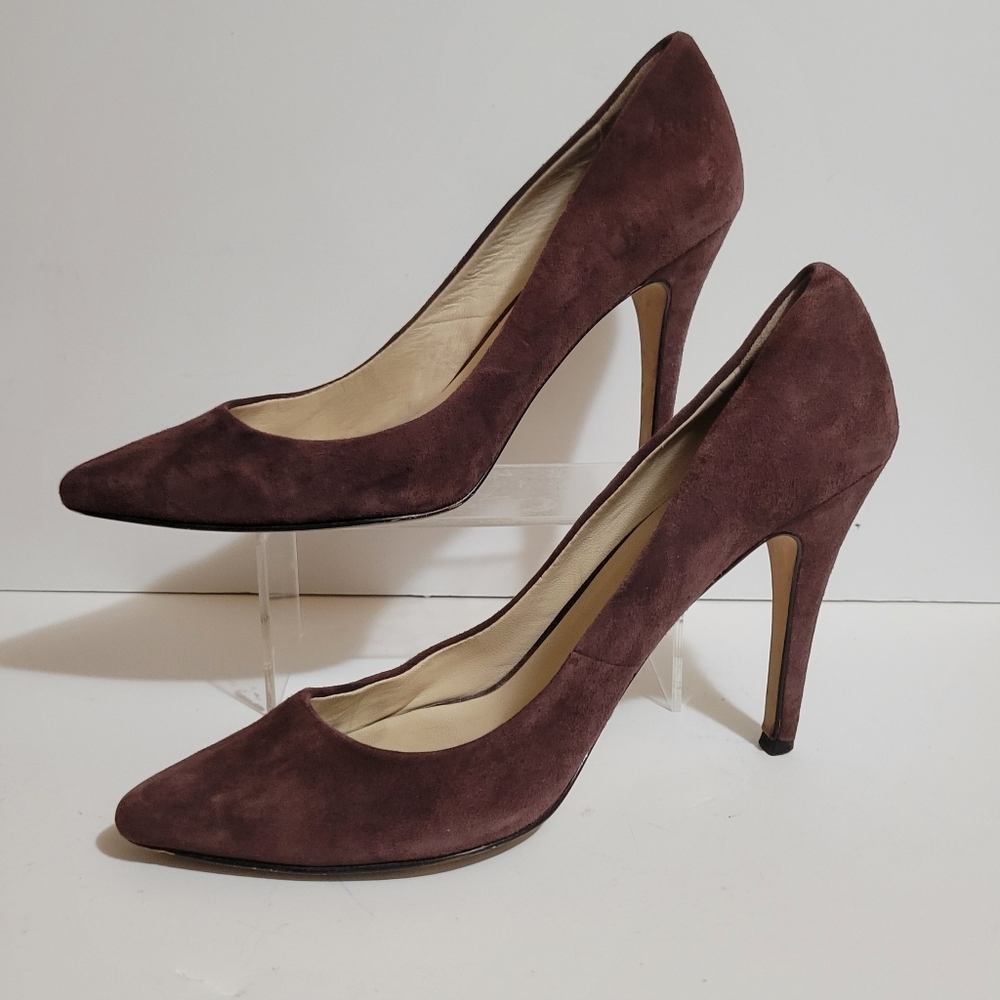 Barneys New York Co-Op Suede Wine Color Pumps Women's 39.5